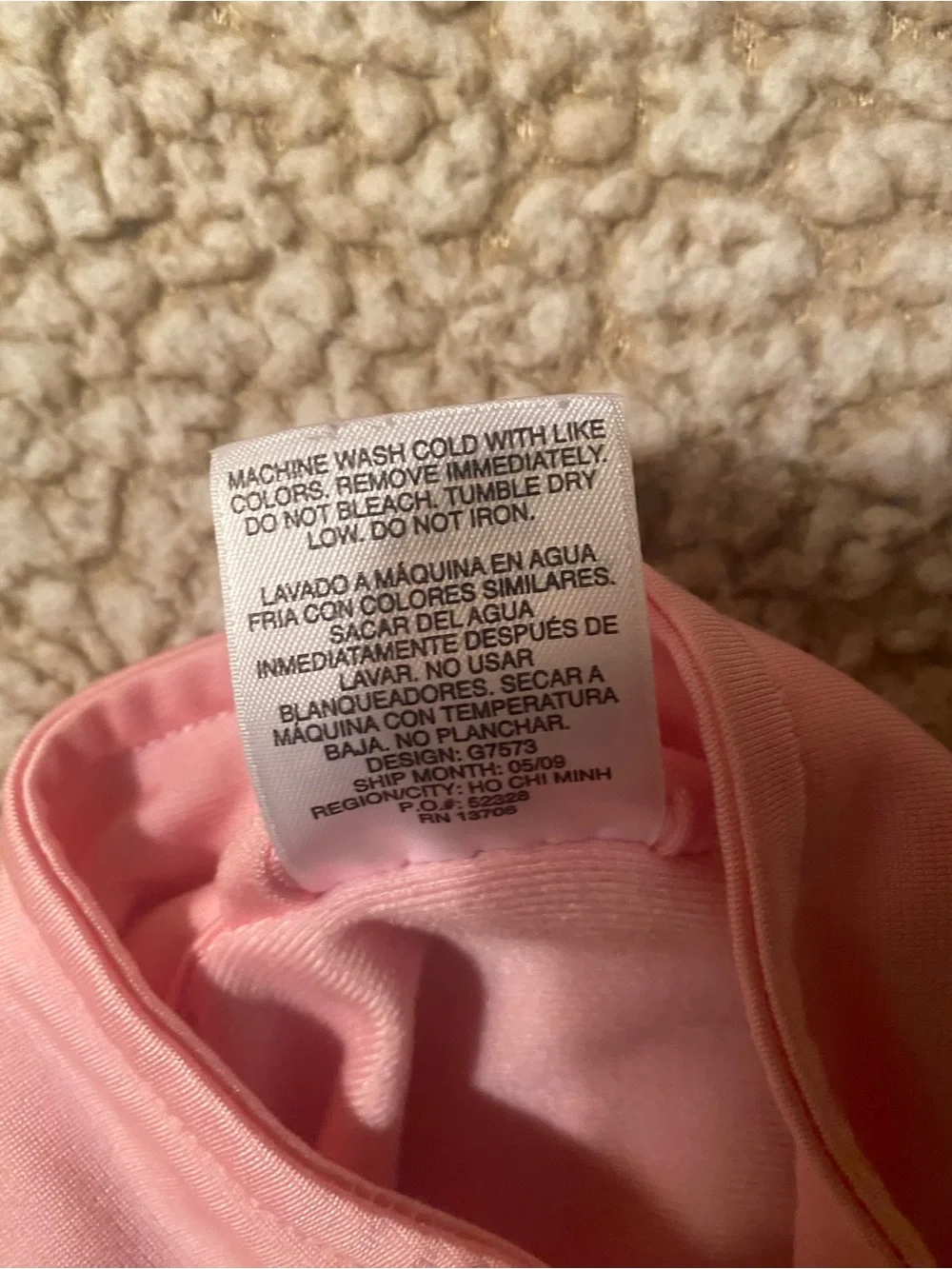 Adidas Pink Track Suit Pants Jacket White Leg Sleeve Stripe Zip Coat 12 Month